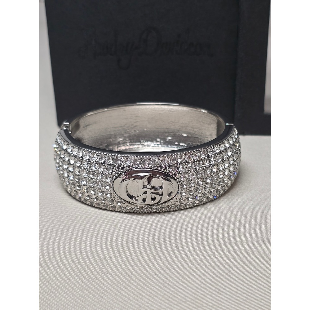 Harley-Davidson Cubic Zarconia Bangle Bracelet 2012 Excellent Condition